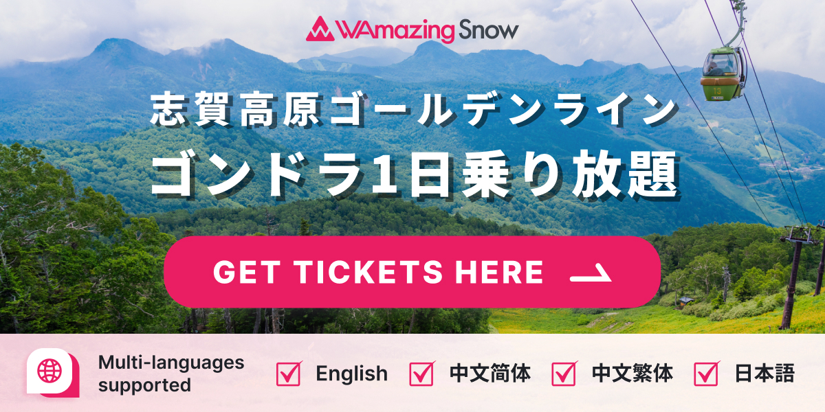 WAmazing Snow 志賀高原ゴールデンラインゴンドラ1日乗り放題